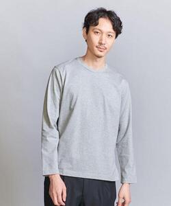 新品 BEAUTY & YOUTH ハイゲージ コットン クルーネック ロングスリーブ カットソー グレー Sサイズ UNITED ARROWS