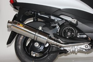 【送料無料】Realize アクシスZ バイクマフラー 8BJ-SEJ6J O2センサー対応 22Racing ステンレス マフラー リアライズ シルバー 361-009-00