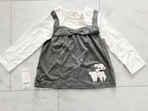 新品　ジンボリー　重ね着風　カットソー 長袖　4歳　4Ｔ