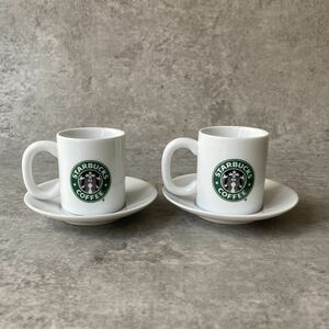 STARBUCKS スターバックス スタバ マグカップ カップアンドソーサー マグ ペア 陶器 食器 コップ コーヒー 2セット