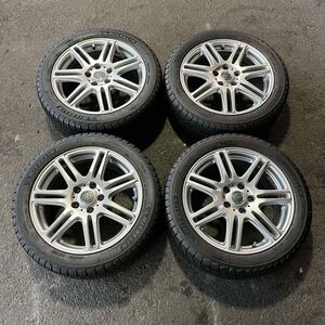 【5887】225/45R17 4本セット冬タイヤMICHELIN X-ICE SNOW バリ山【2020年】17x7J PCD 114.3 アルミンホイール 