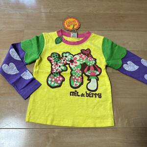 新品MIL DE BERRY ミルデベリー重ね着風長袖TシャツロンT4095円　女の子子供服キッズ　リオ横山　グラグラJAM