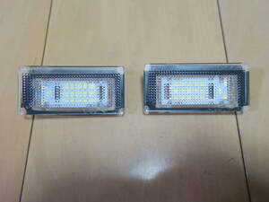 BMW MINI R50 R52 R53 専用 LEDナンバー灯 ユニットASSY キャンセラー内蔵 2個セット 51247114535 Eマーク取得品