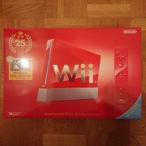 【新品/未使用/未開封】限定品 任天堂 Wii 本体 スーパーマリオブラザーズ 25周年記念 エディション 赤/レッド RVL-S-RAAV(JPN) Nintendo 