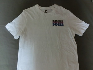 激レア USA購入 オレゴン発祥 アウトドア系ブランド【POLeR】ポーラー 両面プリントTシャツ US Sサイズ ホワイト