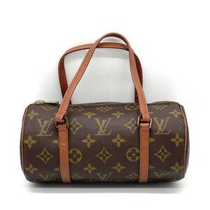 1円 希少 美品 LOUIS VUITTON ルイヴィトン モノグラム パピヨン22 筒型 ハンドバッグ ミニボストン M51367