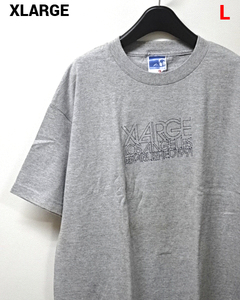 L 未使用【90s USA製 XLARGE Tee Gray LOSANGELES 1991 エクストララージ Tシャツ グレー MADE IN US.A 90