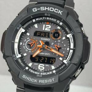 未使用同様 極美品G-SHOCK GW-3500BD-1AJF スカイコックピット タフソーラー 電波受信 電波ソーラー マルチバンド6 ブラック メタルバンド