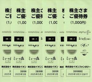 イオンファンタジー6千円分優待2025.5末迄