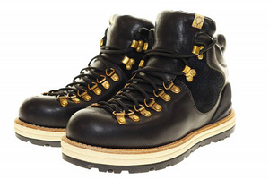 ビズビム VISVIM SERRA VEGGIE BLACK US8 セラ マウンテンブーツ レザー シューズ ブラック 【ブランド古着ベクトル】●▲ 241206 メンズ