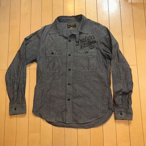 DELUXEWARE デラックスウエア 1940年代スタイル ヘリンボンワークシャツ 40s HERRING BONE SHIRT 7620-01 