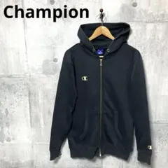 Champion チャンピオン ジップスウェットパーカー L ブラック