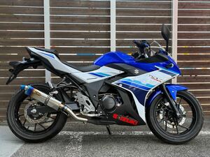 愛媛県松山市 セミカスタム車両 GSX250R DN11A ETC付き スリップオンマフラー アルマイトバーエンド ビレットレバー ブリーザーシステム