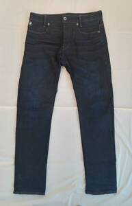 ジースター Slim (WIDTH29 LENGTH30) ☆中古極美品☆ ボタンフライ G-STAR D-Staq 5-Pocket Slim Jeans 【D0676-7209-89】 ①