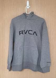 RVCA　ルーカ　HOODIE　パーカー　裏起毛　レディース　USサイズXS　日本サイズM　新品未使用　国内正規品　送料無料　ルカ　グレー　人気