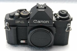 （綺麗）Canon キャノン 最高峰 一眼レフカメラ NEW F-1 ボディ + アイレベルファインダー付 希少・良好品 （腐食無し）