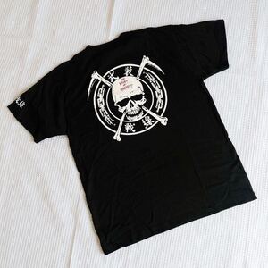 新品★非売品クローズ武装戦線カットソートップスTHE FRONT OF ARMAMENT公式CROWS×WORST ZEROワースト半袖Tシャツ スカルブラックMサイズ