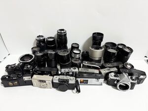 Canon ペンタックス OLYMPUS カメラ　レンズ　ジャンク　大量　まとめ