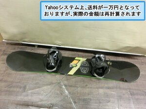 【NA-3286】HEAD × motion ヘッド スノーボード板 全長約154cm two b one バインディング付 東京引取可 現状品【千円市場】