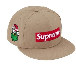 送料無料【Khaki・7 3/4】Grinch Box Logo New Era 24aw 国内正規品 新品未開封 シュプリーム ニューエラ ボックスロゴ グリンチ カーキ