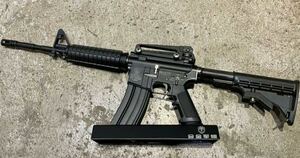 送料無料 Alloy Army 1/2スケール Colt M4A1 ブラック ミニチュア モデルガン 玩具