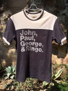 TRUNKSHOW トランクショー A Beatles Product 半袖 Tシャツ フットボールtシャツ クルーネック ジョンレノン 綿100% ビートルズ メンズ S