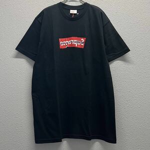 新品 シュプリーム コムデギャルソン ボックスロゴ Tシャツ 半袖 XL ブラック Supreme/COMME des GARCONS SHIRT