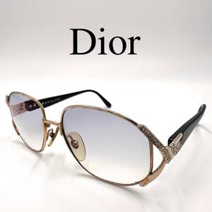 Christian Dior ディオール メガネ 眼鏡 度入り ラインストーン