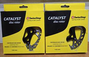 【新品】SWISS STOP スイスストップ Catalyst Pro カタリストプロ Disc Rotor Center Lock 140mm 2セット