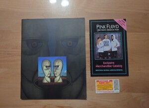 ★ピンク・フロイド PINK FLOYD★ワールドツアーパンフレット1994★concert brochure★激レアチケット半券付★中古★カタログ冊子（折れ）