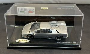 ビテス VITESSE 1/43 ランボルギーニ ディアブロ Lamborghini Diablo シルバー ケース ミニカー 520