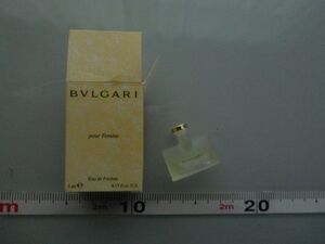 昭和レトロ　香水　ブルガリ　BVLGARI Pour Femml 5ml