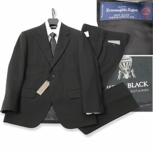 192 新品 訳16万◆ 五大陸×エルメネジルド・ゼニア フォーマル スーツ 礼服 メンズ WEAR BLACK ブラックスーツ オンワード 日本製 AB4