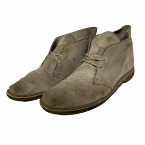 BB116 Clarks クラークス チャッカブーツ US10.5 約28.5cm ベージュ系 スエード クレープソール