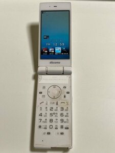 docomoドコモ 携帯電話 ガラケー SHARP SH-07F ホワイト 利用制限◯ 初期化済み/ネコポス 中古 Y64
