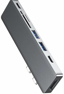 ハブ Macbook Air Pro ハブ超軽量 7ポート USB C ハブ USB Type C ハブ USB C HDMI 4K出力 PD充電 変換アダプタ