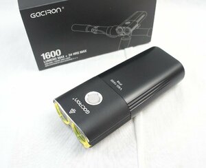 14◆【美品・送料520円】GACIRON ガジロン V9D1600 USB 充電式 ヘッドライト 2つのLED ワイヤードリモコン付き◆143N4　/2ｂ*