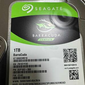 ☆Seagate BarraCuda 1TB 内蔵ハードディスク HDD 6Gb/s 64MB 7200rpm ST1000DM0101