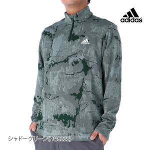 新品 定価11000円【メンズLL、XL、O】adidas アディダス ゴルフ 長袖トレーナー モックネックシャツ ウェア アウター ストレッチ