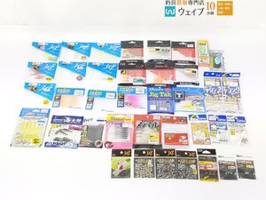 ダイワ 月下美人 アジングビーム2inch、34 タープル1.6inch、カルティバ 虫ヘッド2.0、アジングジグヘッドTG 1.0g 等 計35袋