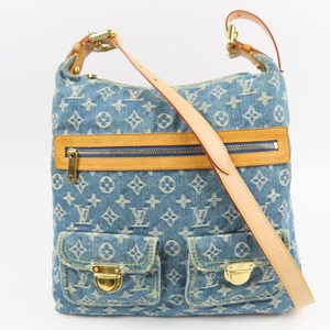 96498★1円スタート★LOUIS VUITTON ルイヴィトン 外綺麗 バギーGM ヴィンテージ ロングST モノグラムデニム ショルダーバッグ デニム