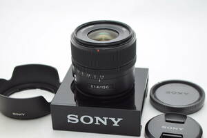 良品★SONY ソニー E 15mm F1.4 G SEL15F14G★レンズフード付