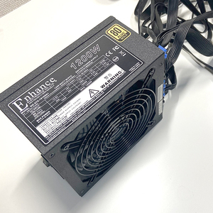 【動作品】1200W Enhance 80 PLUS GOLD ATX-1512GB1 PSU 電源ユニット 内臓 保証あり 