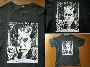 入手困難！激レア！８０’ｓ～ ネオ ビンテージ 古着 トムウェイツ TOM WAITS Tシャツ ロックＴ ダウンバイロー ジムジャームッシュ