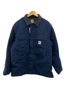 Carhartt◆デッキジャケット/L/コットン/NVY/無地