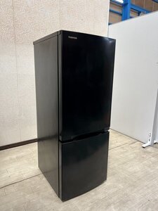 §展示級【東芝 TOSHIBA ノンフロン 2ドア 冷凍冷蔵庫 GR-U15BS セミマットブラック 153L 2023年製 100V 50/60Hz】使用数ヶ月 P07056