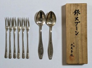 銀スプーン＆銀フォーク 7本まとめて silver950 スターリングシルバー sterling silver カトラリー 銀食器 総量約83g