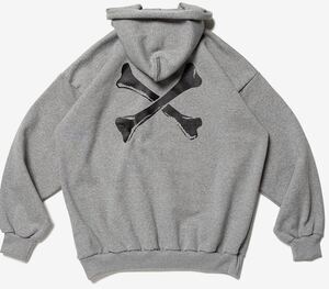 グレーM WTAPS CROSS BONES HOODY ダブルタップス クロスボーン パーカー