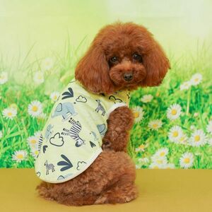 LLサイズ◆【雑誌掲載商品】【日本製】【定価5210円の品】【犬服ブランド】小型犬用 タンクトップ ぞうさん柄 カットソー ドッグ 新作 新品