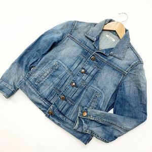 23区 DENIM デニムジャケット ジージャン 色落ち感最高♪ カジュアルに着まわせる一枚♪ レディース 38サイズ インディゴ■CG114